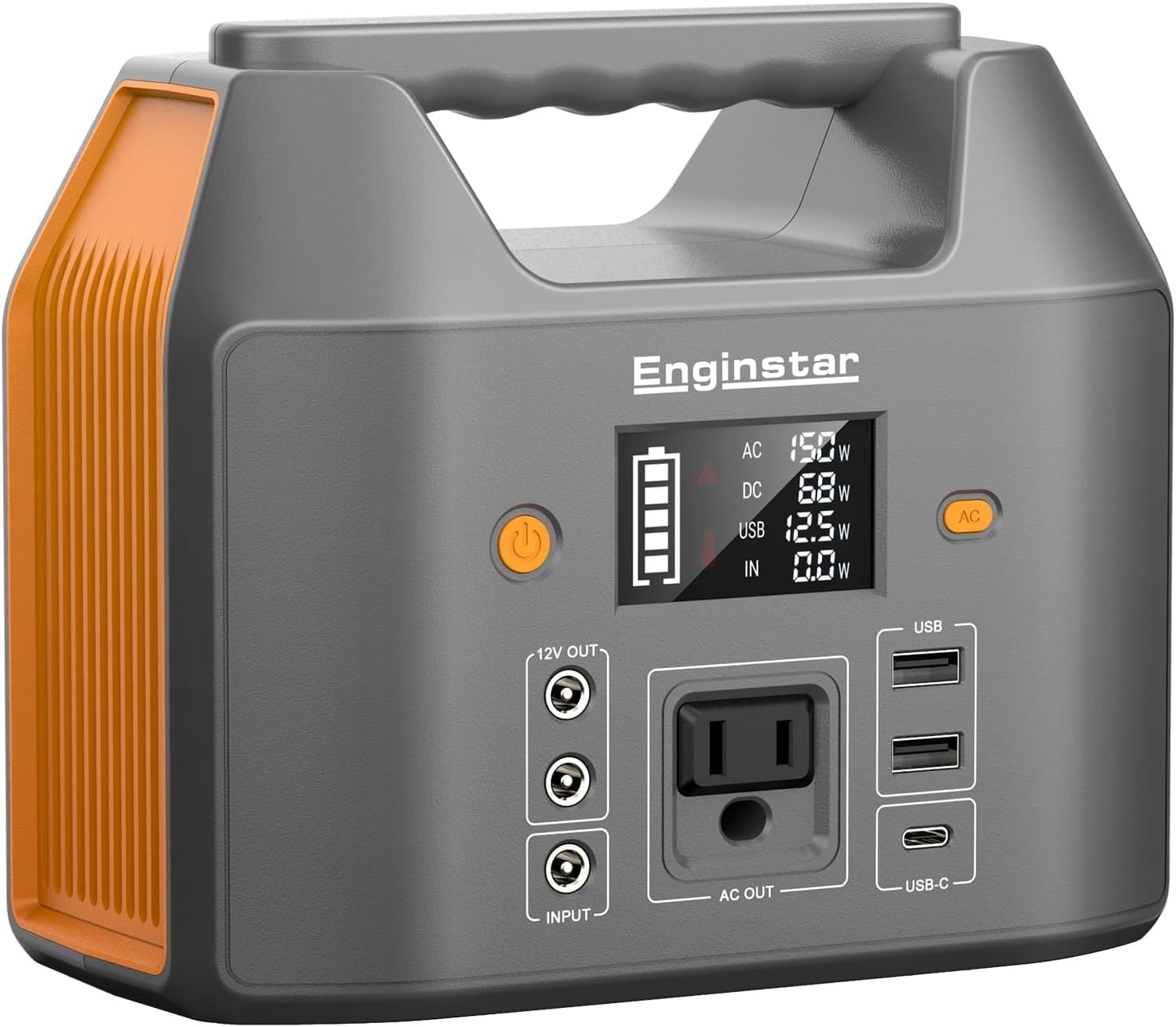 Portable Power Station 150W 155Wh Solar Generator 110V 42000mAh Portable Power