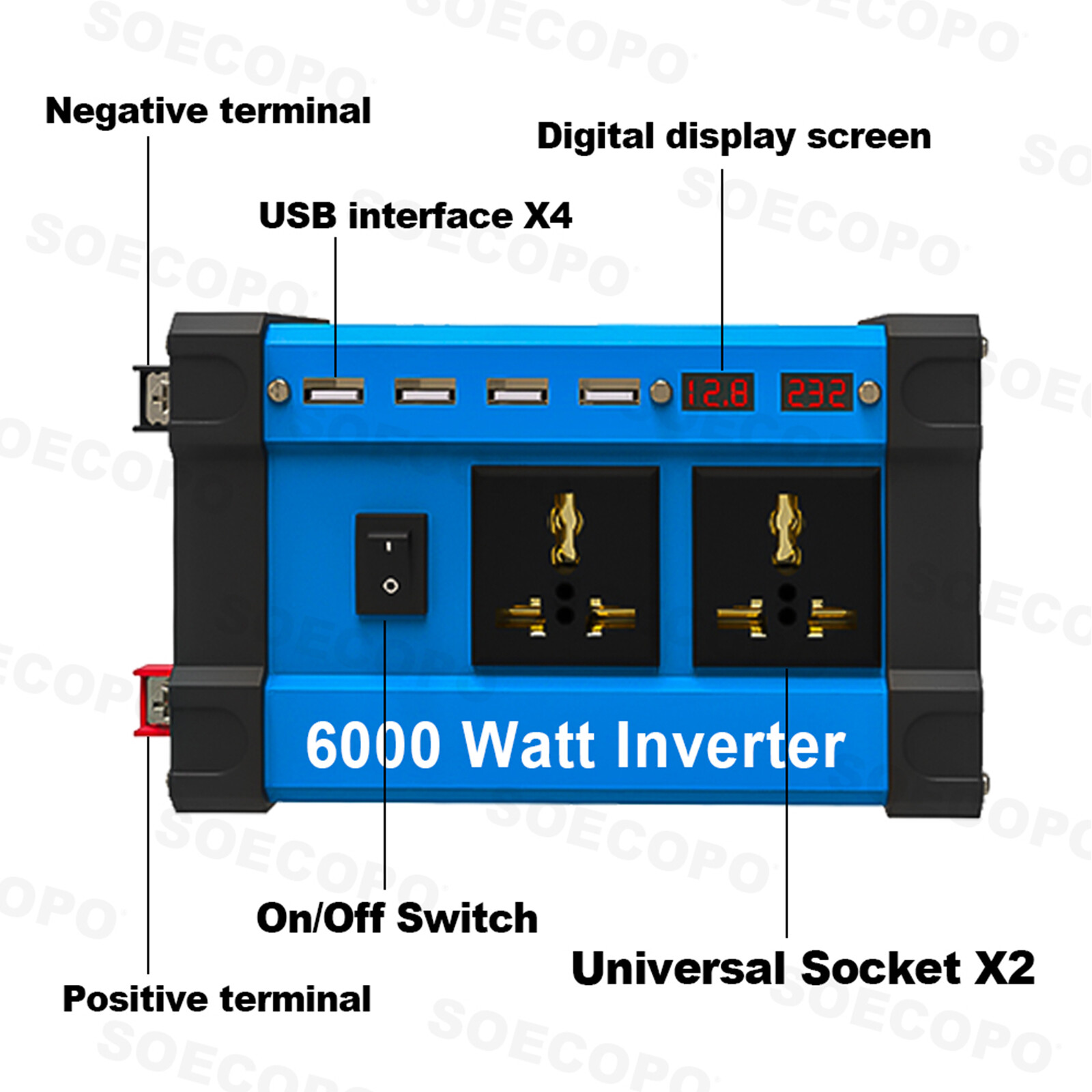 6000W 100A 110V Solar Panel Kit Complete Solar Power Generator Home Grid Syste26