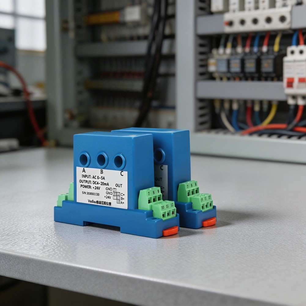 AC Three Phase Current Transmitter DC24V Input 0.5% Measurement Accuracy