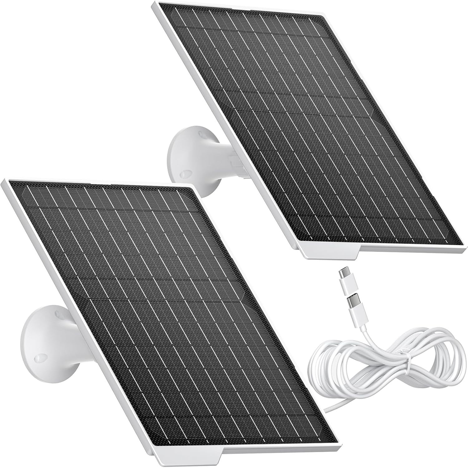 2 Pack Paneles solares de 9 W: cargador impermeable de alta eficiencia