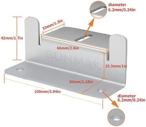 16 Units per Set Solar Panel Mounting Z Brackets, Solar Panel Mounting Brackets