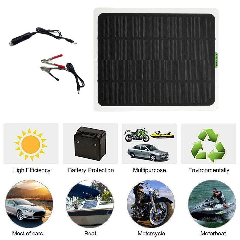20W 12V Solar Panel Kit,Solar Battery Trickle Charger +10A PWM Charge Controller