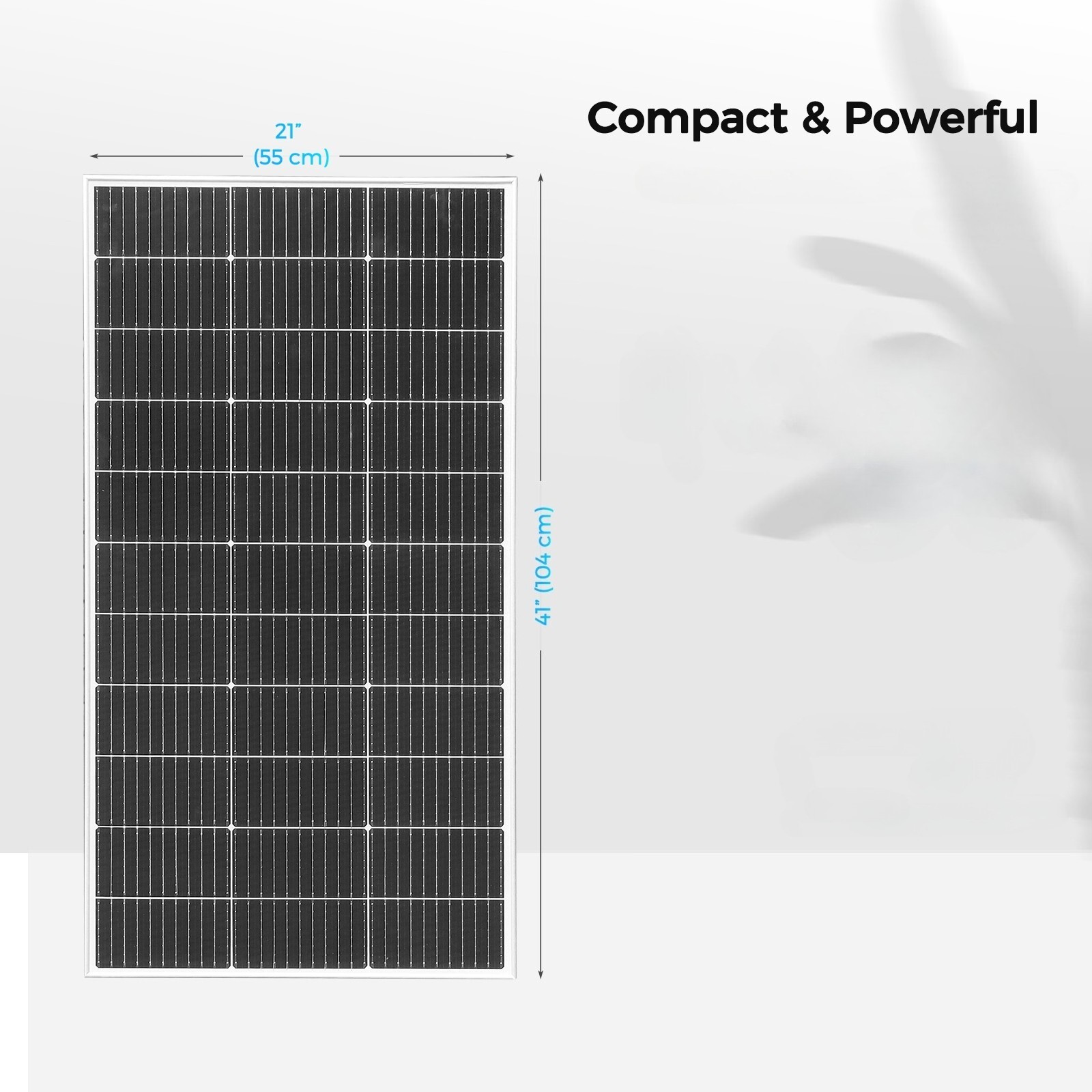 120W Glass Solar Panel Monocrystalline Photovoltaic for RV Camping Boat Outdoor