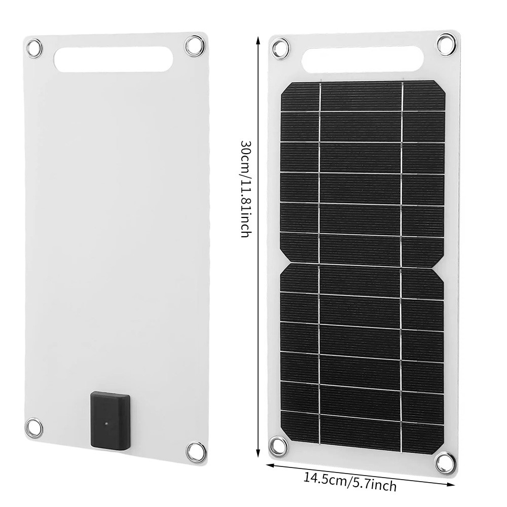 15W 5V Solar Panel Charger For Outdoor Phone Solar Mobile Power Charger USB-A/C