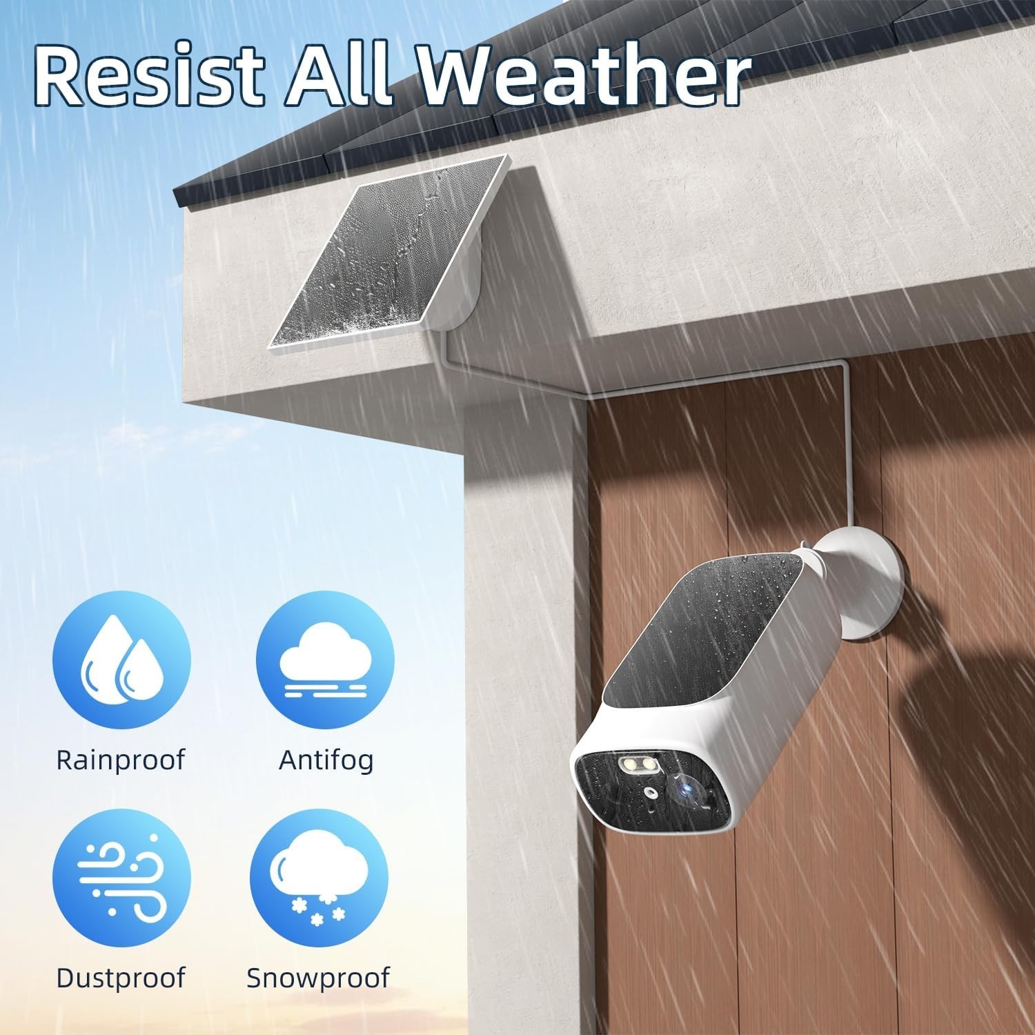 5V Solar Panel for USB Power CCTV Camera Security Cam Battery Charger Outdoor