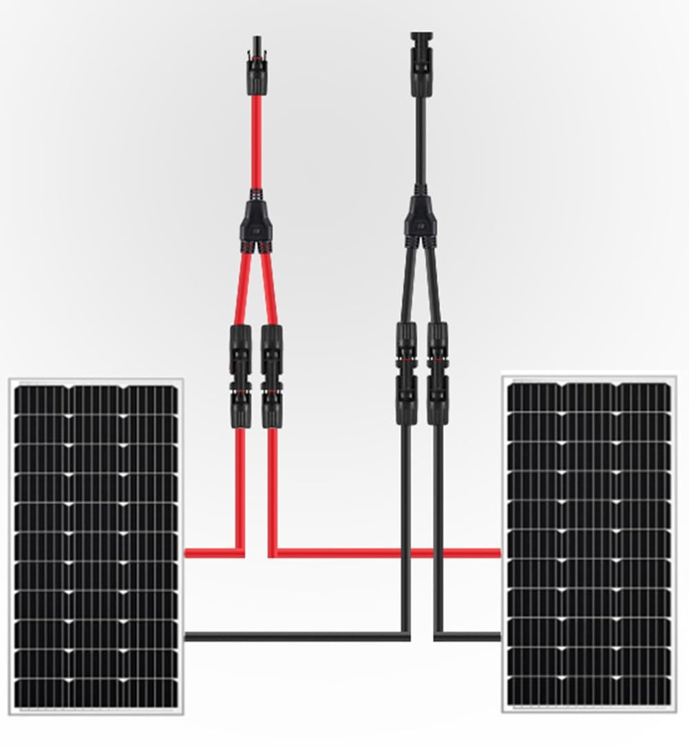 SOYAN Solar Connectors Y Branch Parallel Adapter 10AWG Cable for Solar Panel …
