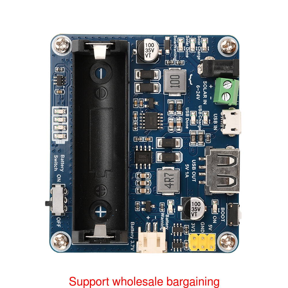 Power Manager Module for 6V~24V Solar Panel Support MPPT USB Battery Charging
