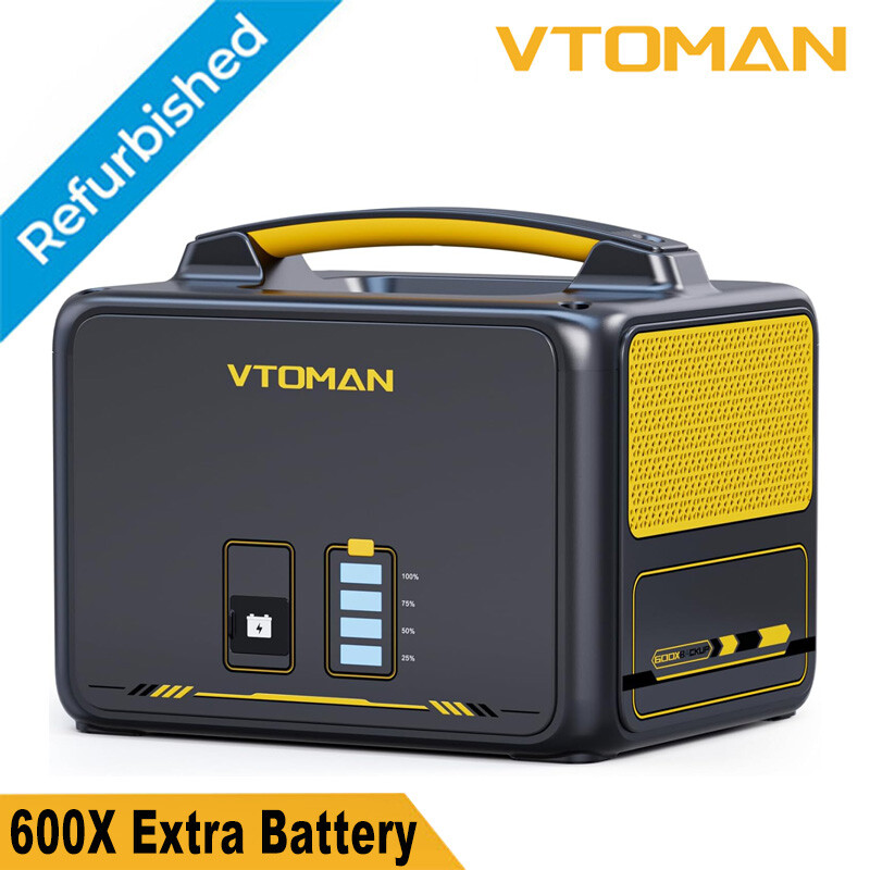 VTOMAN Jump 600X Extra Battery 640Wh LiFePO4 Backup Expansion Battery