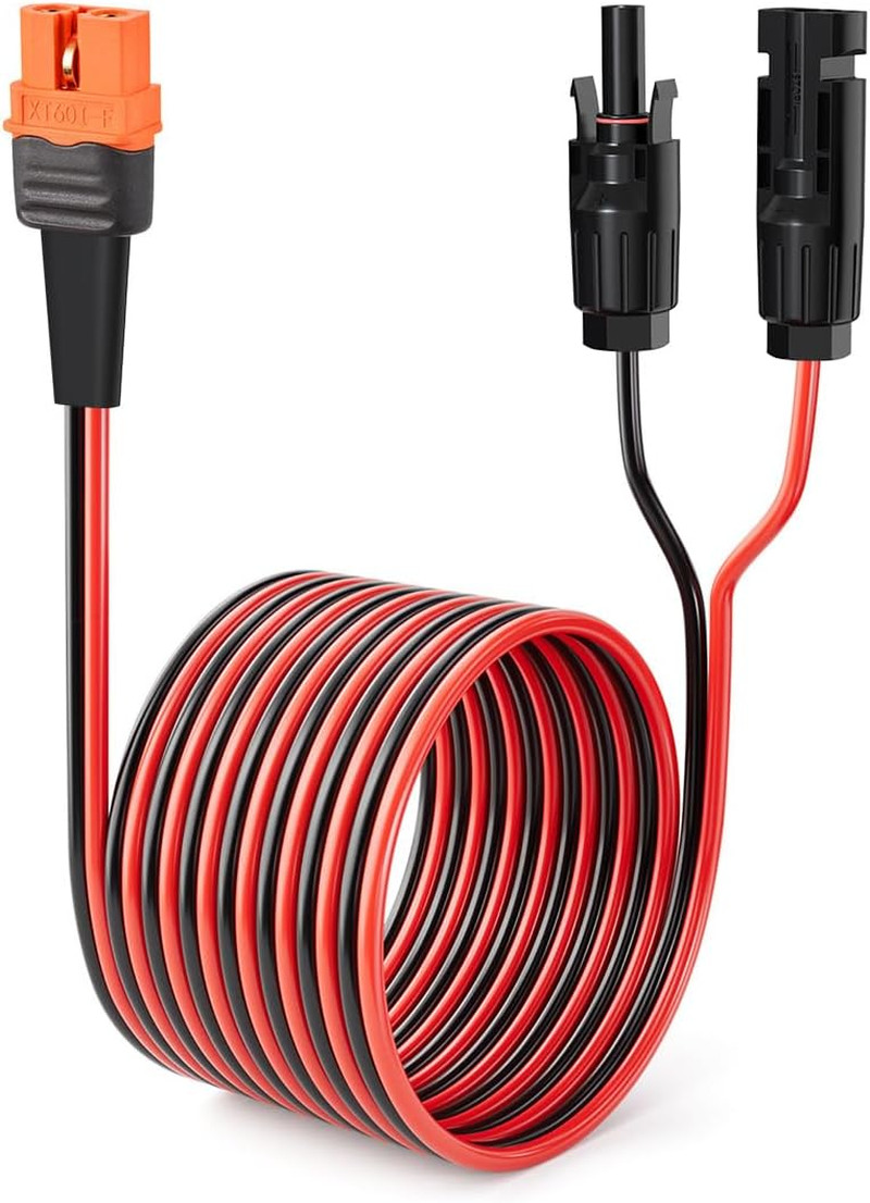 10AWG 75FT Solar to Xt60I Cable 2 10 25 35 50 75 100FT Solar Connector to Xt60I
