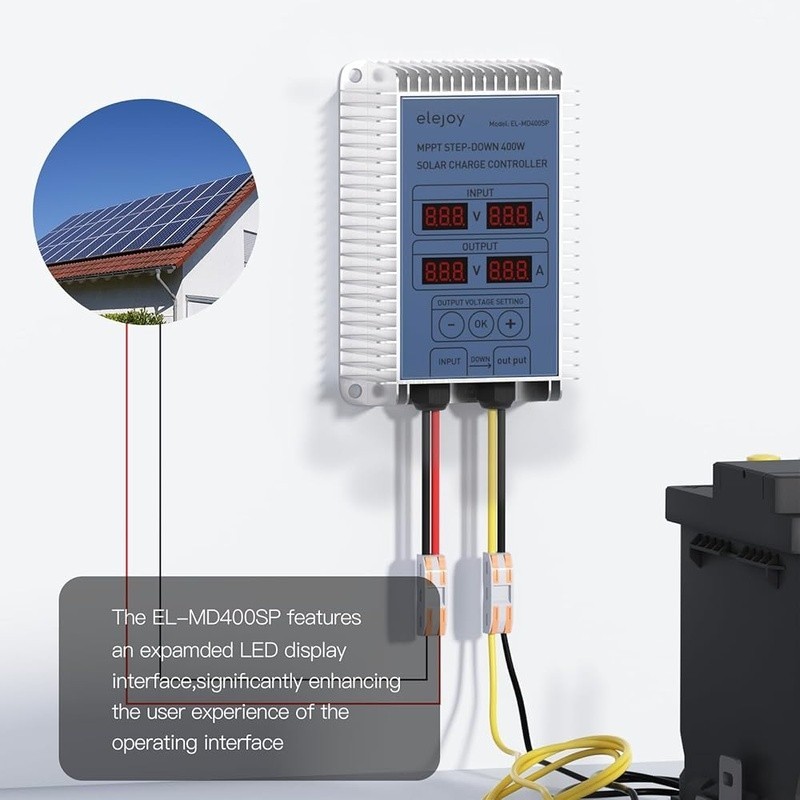 High Efficiency MPPT Solar Charge Controller 12V 24V Auto Detection Waterproof