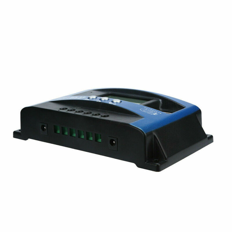 MPPT 12V-24V 30A Dual USB Solar Panel Regulator Charge Controller Auto Focus,