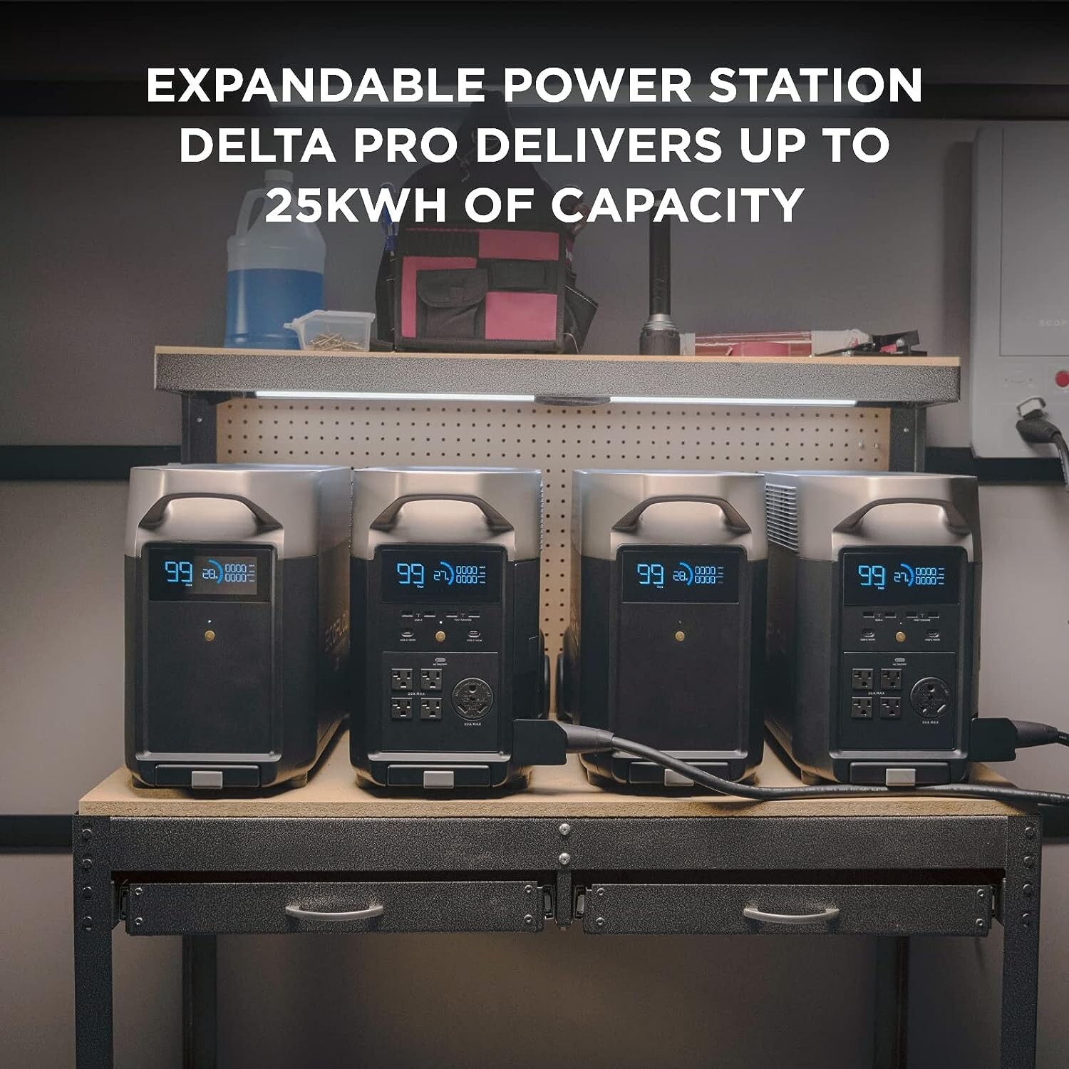 EcoFlow 240V/7200Wh 2 DELTA Pro Portable Power Station With Double Voltage Hub