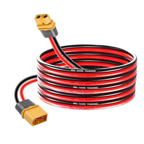 14AWG 10FT XT60 Extension Cable,XT60 Female to Male XT60-XT60 3M(9.84ft)