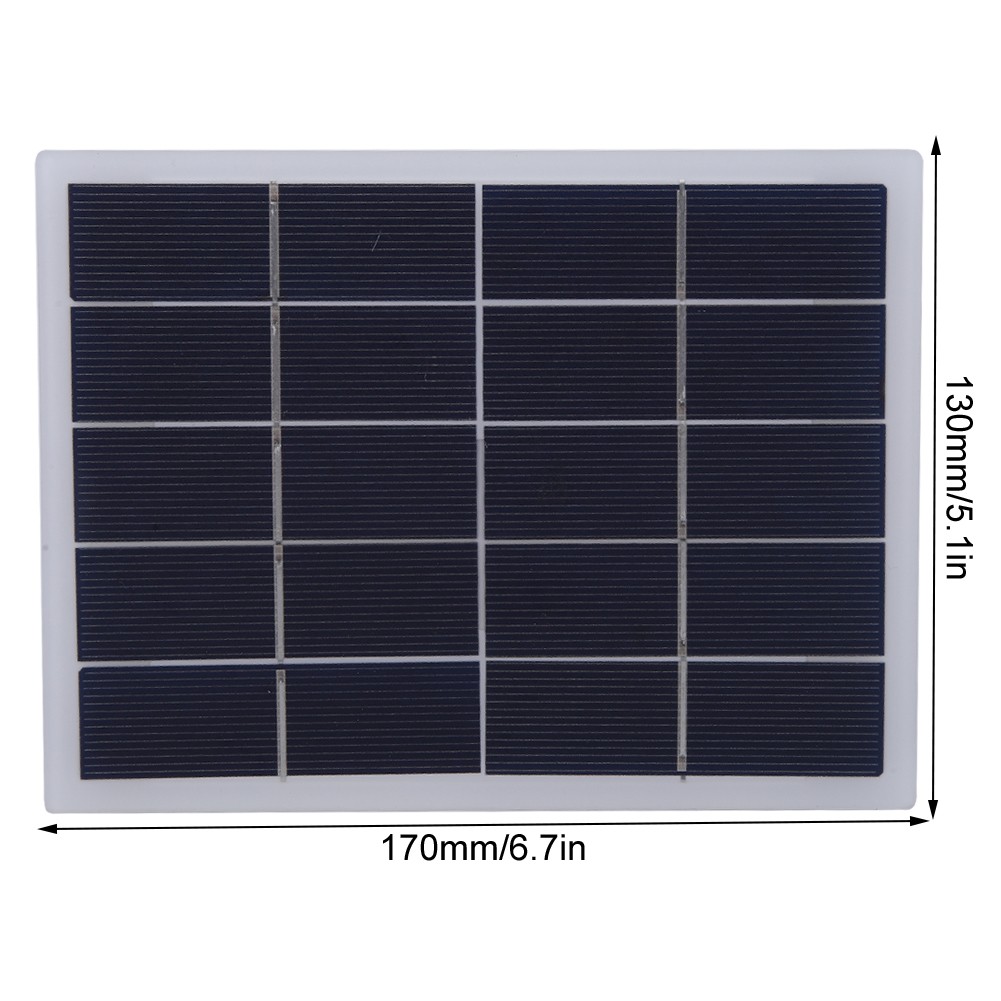 3W 5V DIY Solar Panel Laminated Board 170x130mm White