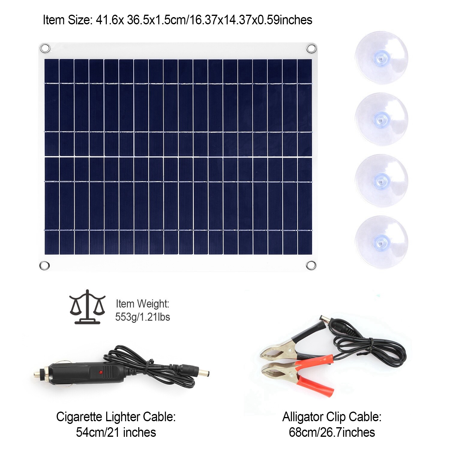 iMountek 25W Watts Solar Panel Kit for 12V Battery Charge Waterproof RV BOAT