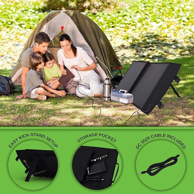 100 Watt Portable Solar Panel 1 Pack