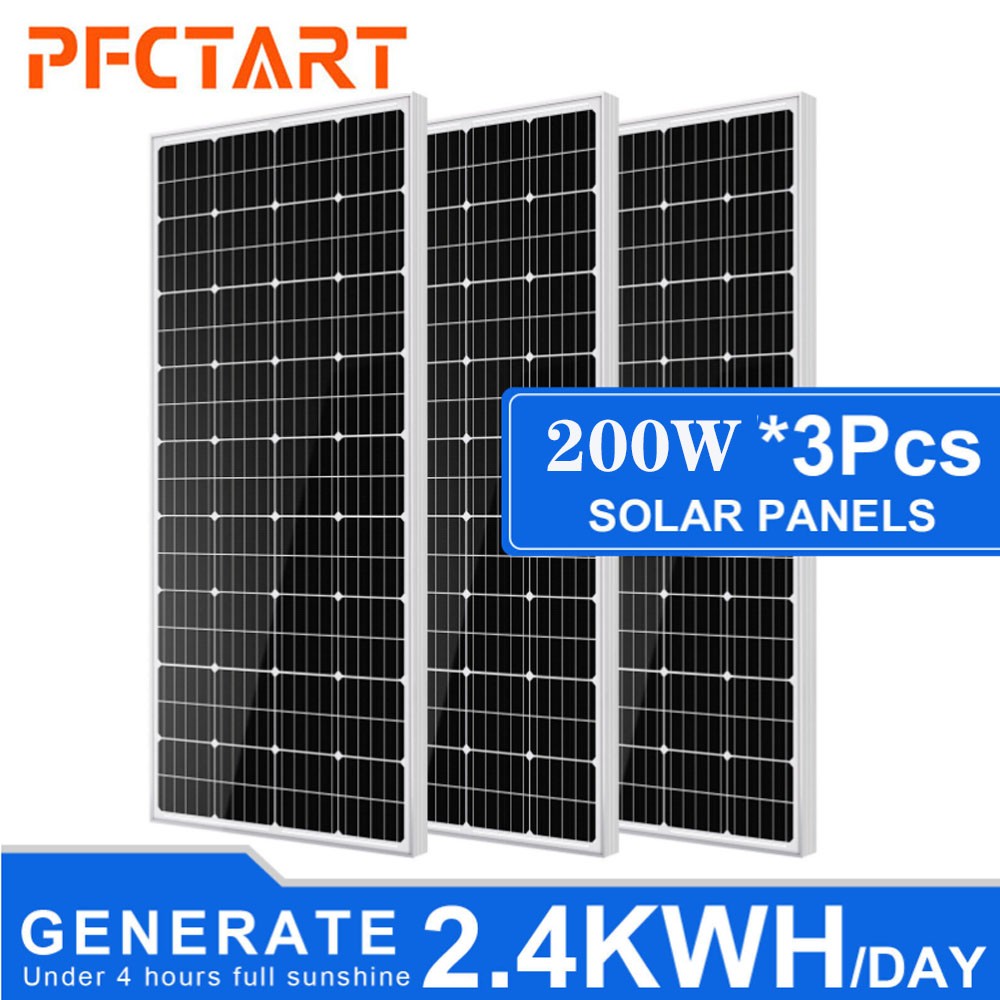 600W 12V Solar Panel High Efficiency Monocrystalline Solar Panels For Caravan RV