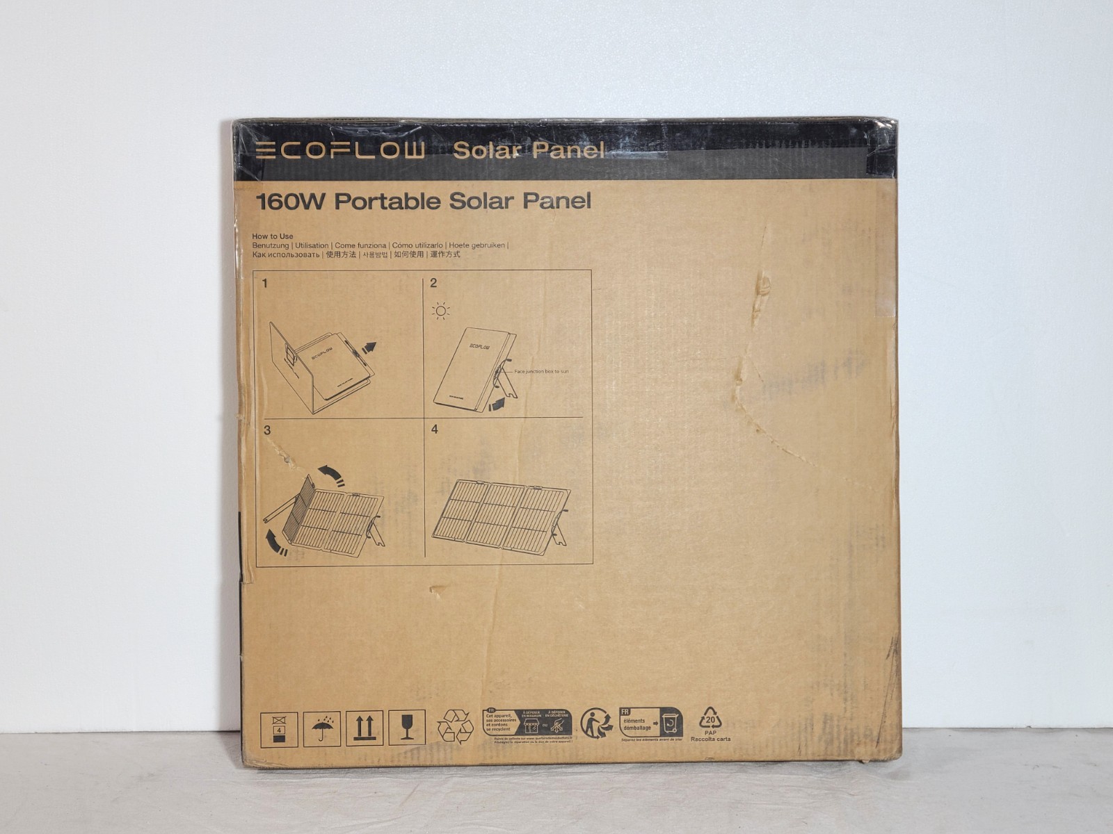 EcoFlow (EF-FOLD-P160-04) 160W PortableFoldable Monocrystalline Solar Panel
