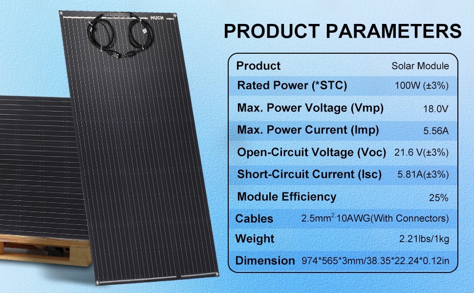 200W Flexible Solar Panel + Controller MC4 Connector RV Camping Off-Grid Rooftop