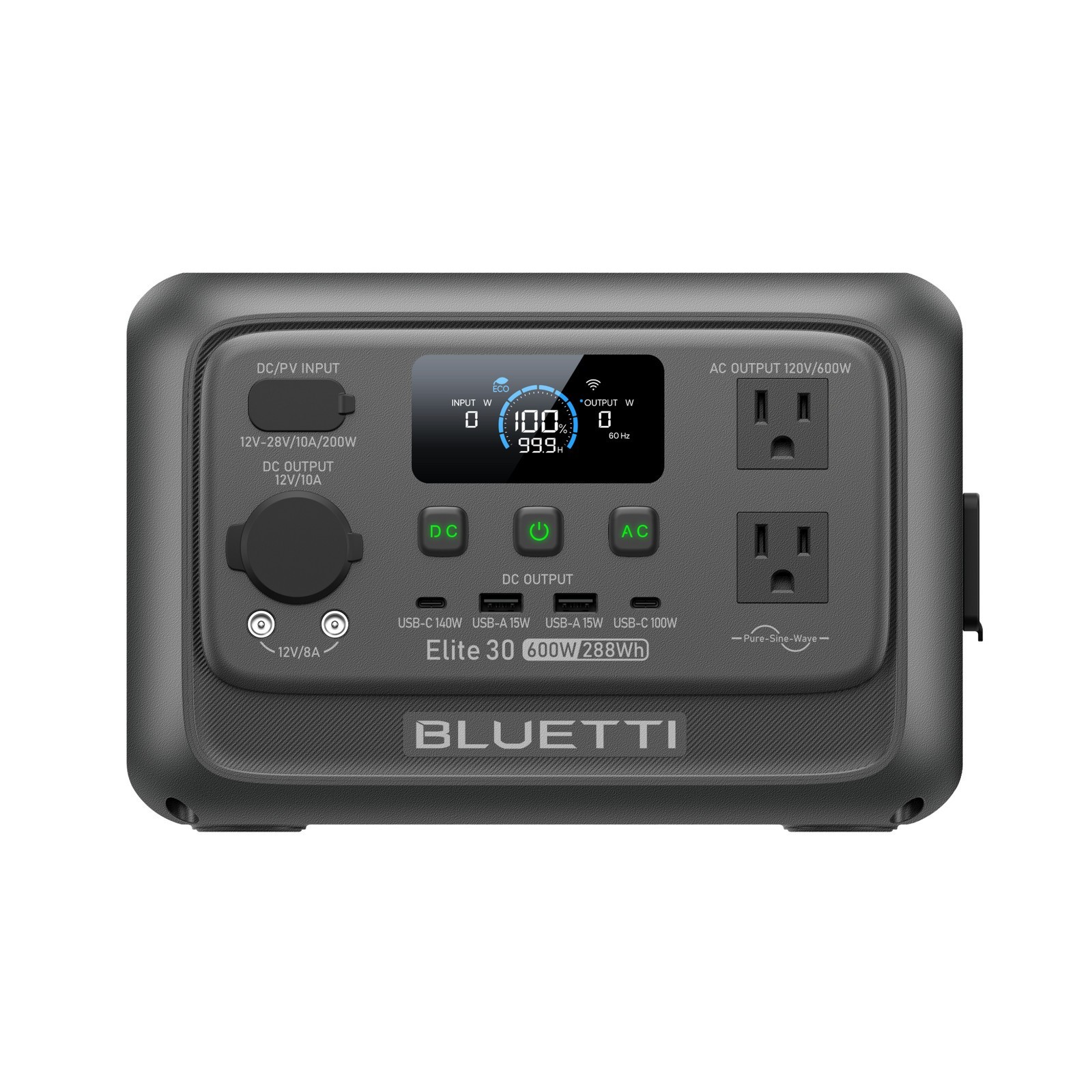 BLUETTI Elite 30 V2+60W Solar Panel 288Wh Portable Power Station LFP for Trip