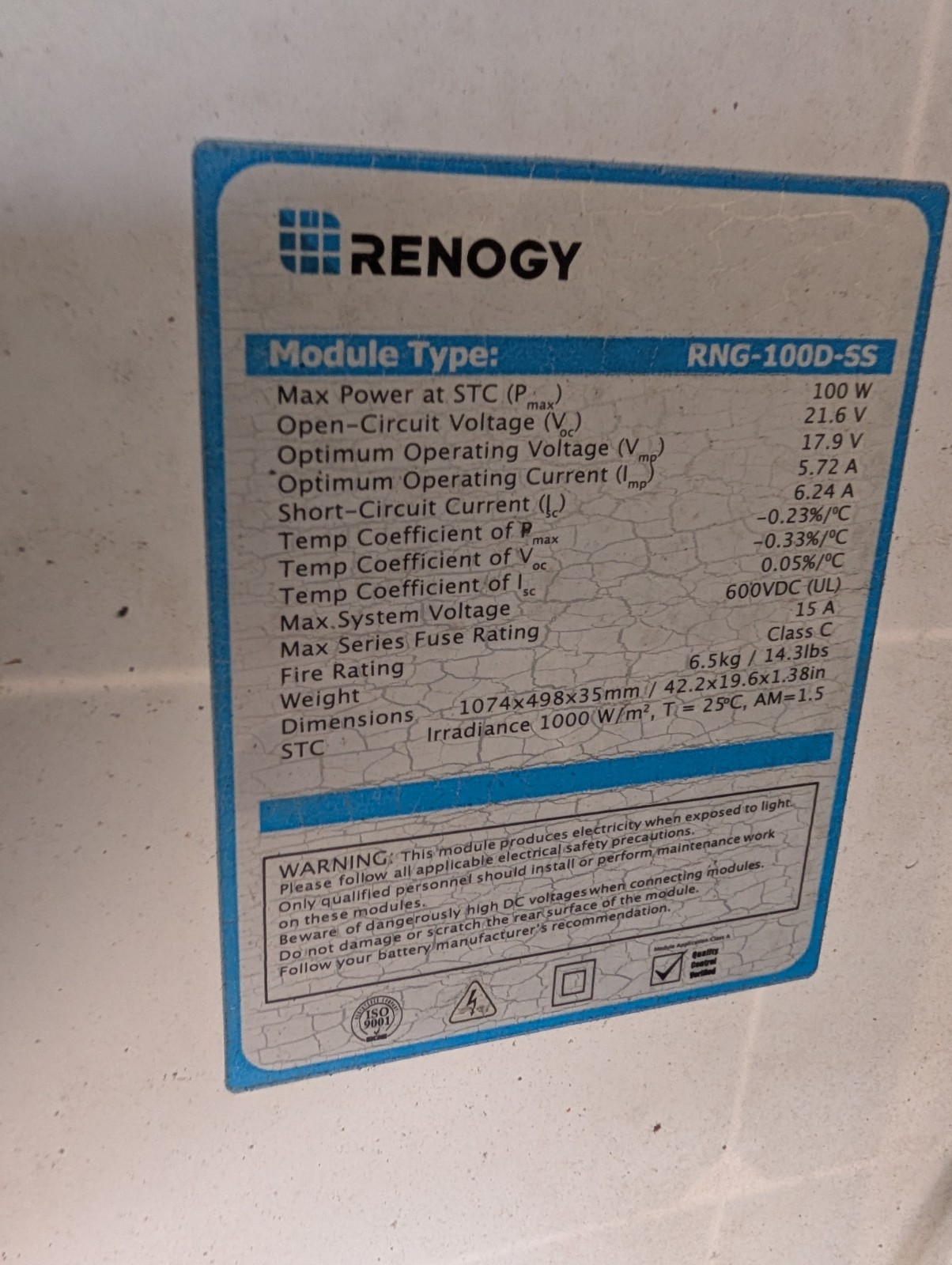 Renogy RNG-100D-SS 100W Monocrystalline Solar Panels w/ Rover MPPT Controller