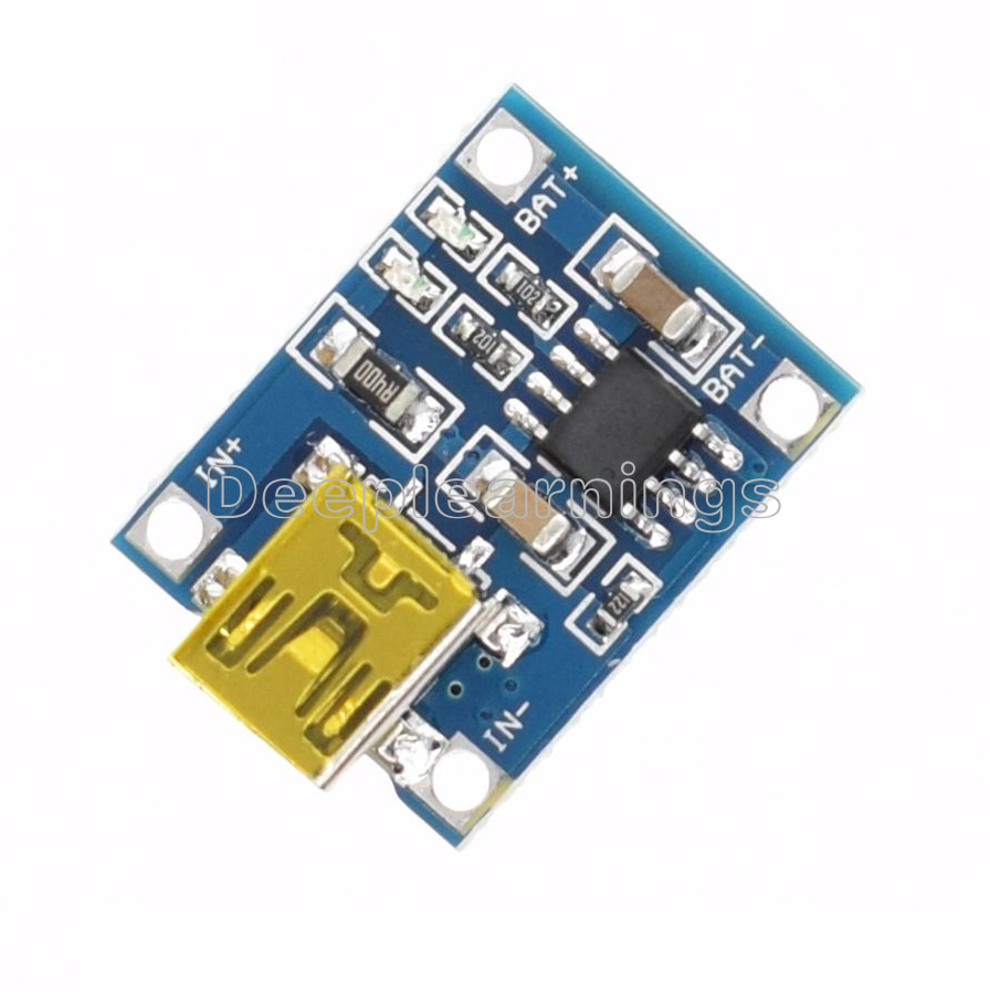 3 PCS 5V Mini USB 1A Lithium Battery Charging Board Charger Module IN 4.5V-5.5v