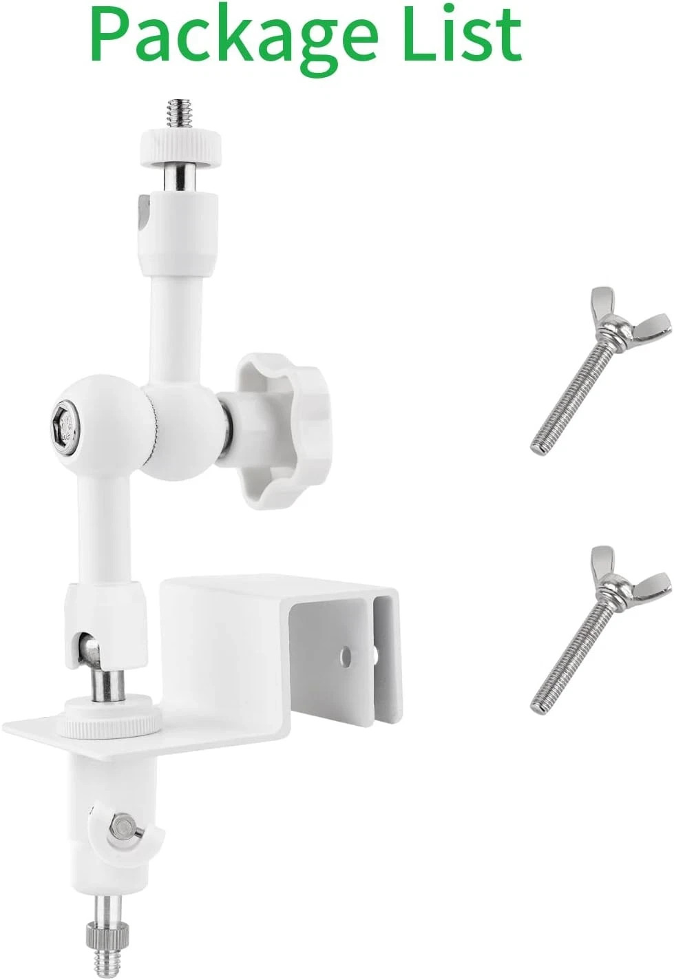 2-In-1 Weatherproof Gutter Mount for Arlo Solar Panel and Arlo Pro/Arlo Pro 2/Ar