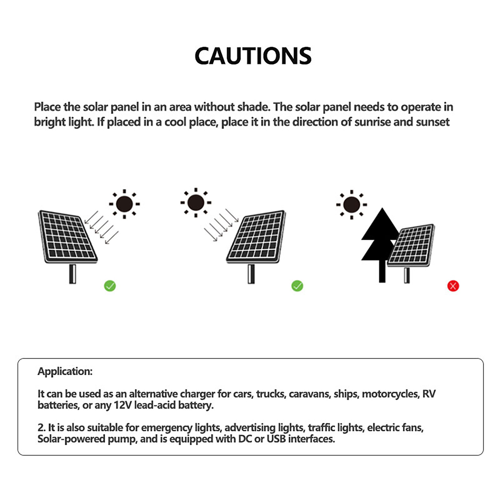 30W Solar Panel Kit 12V with 100A Solar Charge Controller for Boat Car RV Home