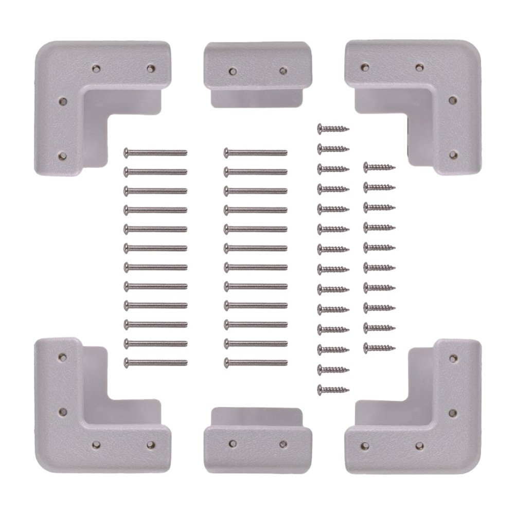 ABS Corner Bracket Kit for Solar Panel Mounting on For RV and Boat Deck