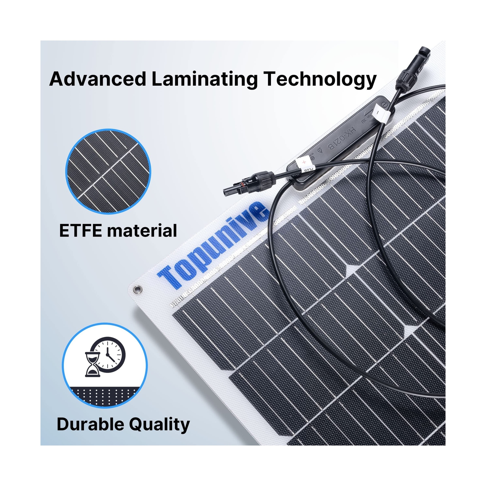 2PCS 100W 12V Flexible Solar Panel 9BB Monocrystalline Cell 12 Volt Semi-Flex…