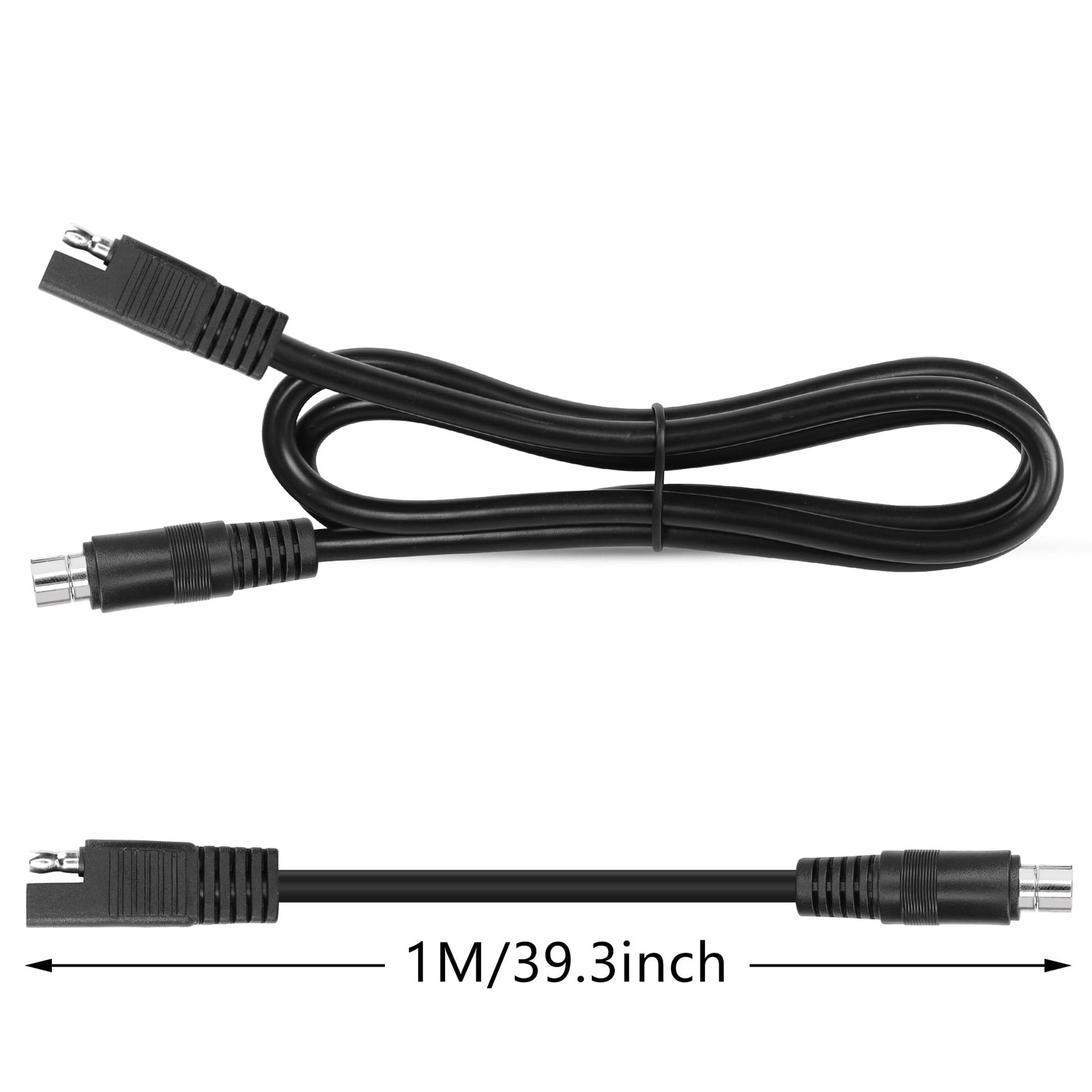 24V DC8mm to SAE Extension Cable DC 8.0mm x 2.0mm Male Plug to SAE Solar Adap…