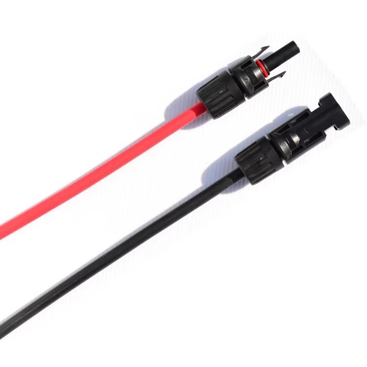 50FT 10 AWG Solar Panel Extension Cable PV Wire Solar Connectors Pair 6mm²