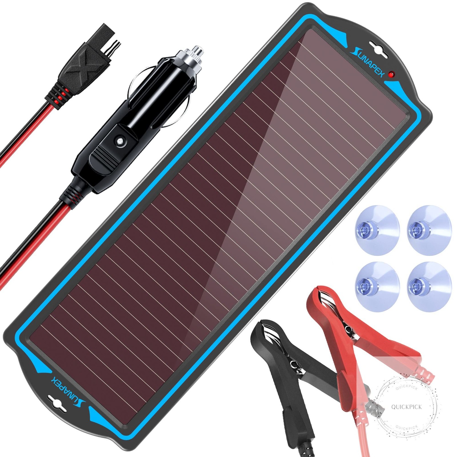 12V Solar Battery Charge: Waterproof Portable Solar Panel Kit Battery Maintainer