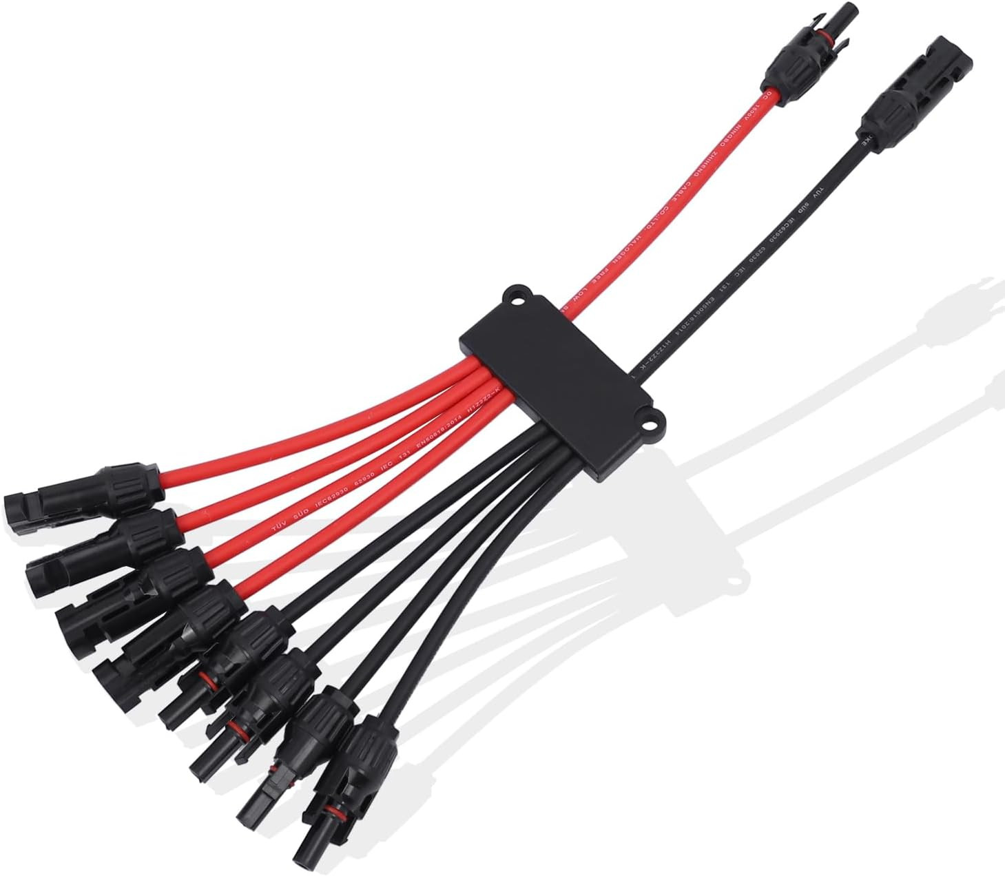 Solar Parallel Connectors for 2 3 4 Solar Panels Tool-Free MC4 Solar Cable Split