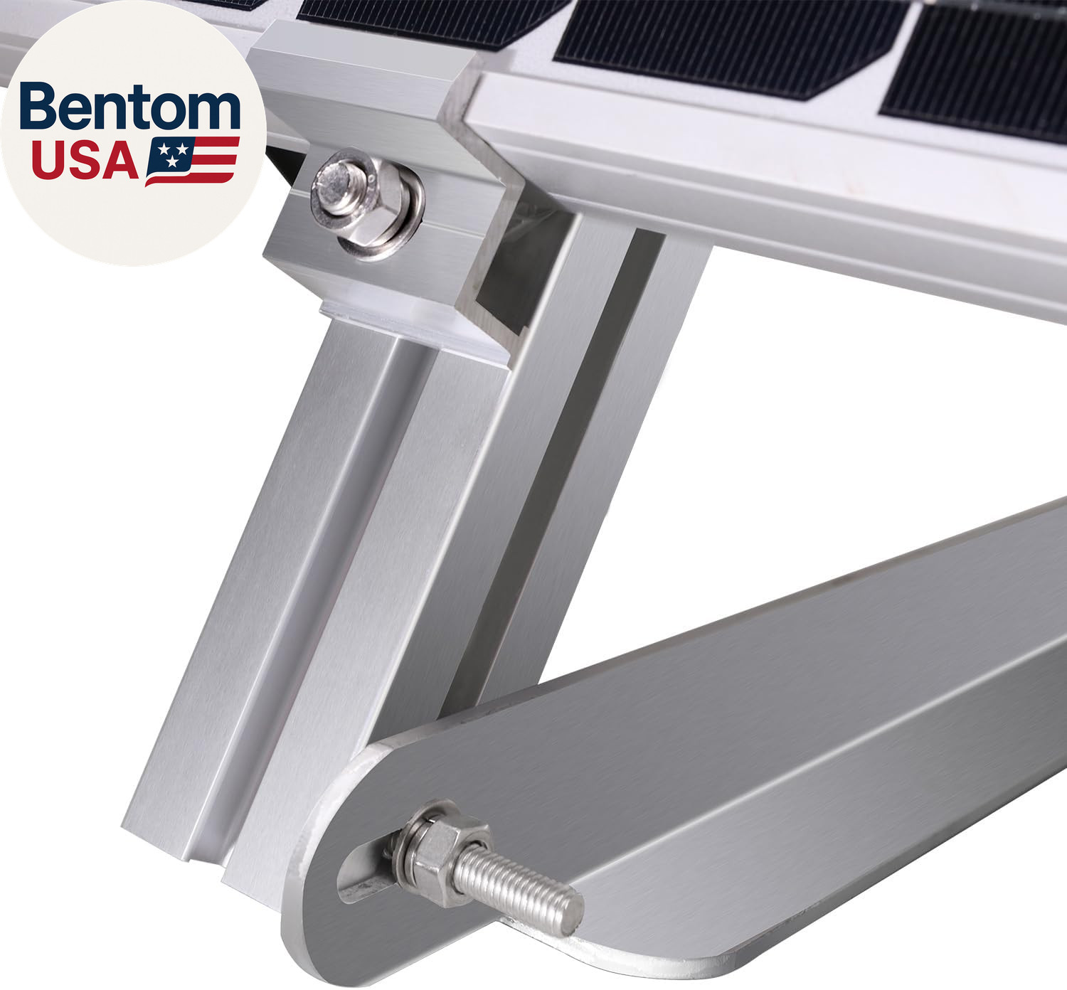 Solar Panel Side of Pole Mount for 50W/100W Solar Panel (Mount Only) for Flat Su