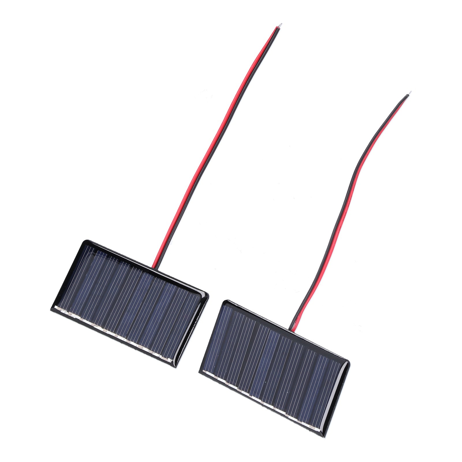 2Pcs Solar Panel Module Polysilicon Micro Glue Power Solar Cells 68x36mm 0.3W 5V
