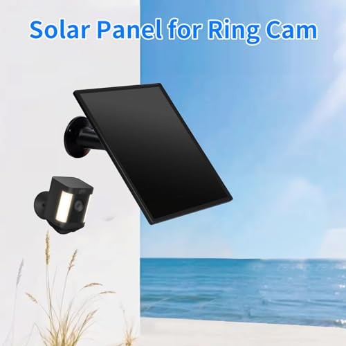 Ring Camera Solar Panel, 5W Solar Charger Compatible with Rings Black-2Pack