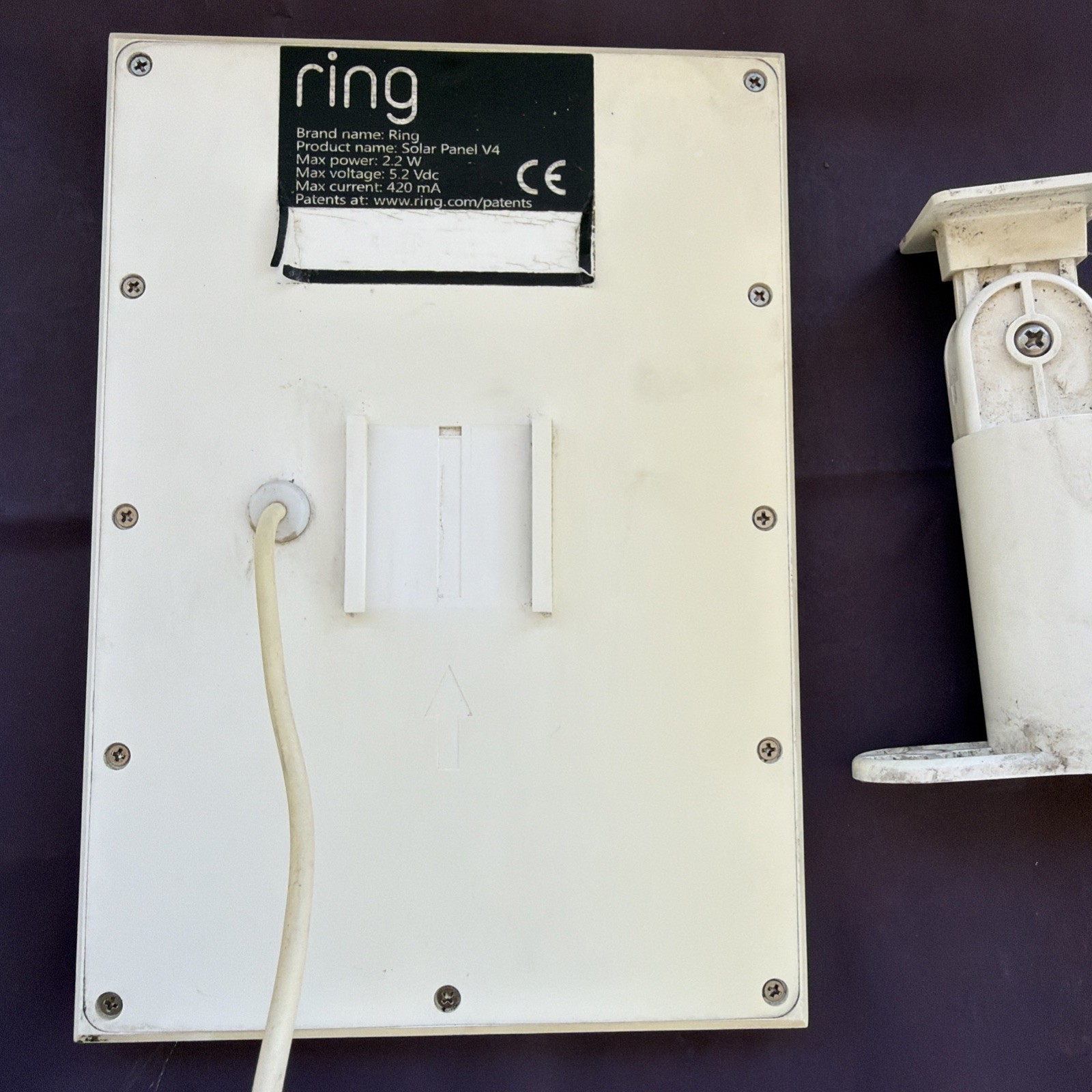 Ring Solar Panel V4 Charger for Camera & Mounting Base