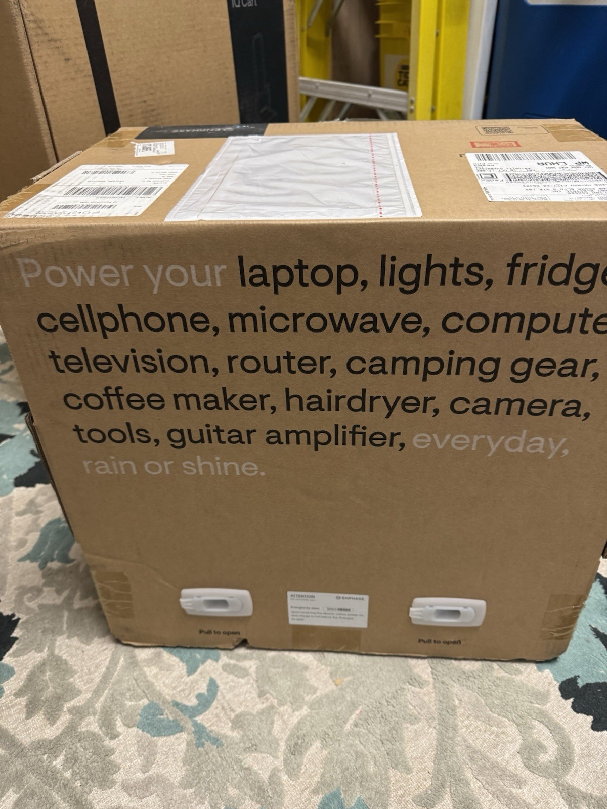 Factory Sealed Enphase IQ 1500 Portable Solar Generator, Panel and Cart Trio