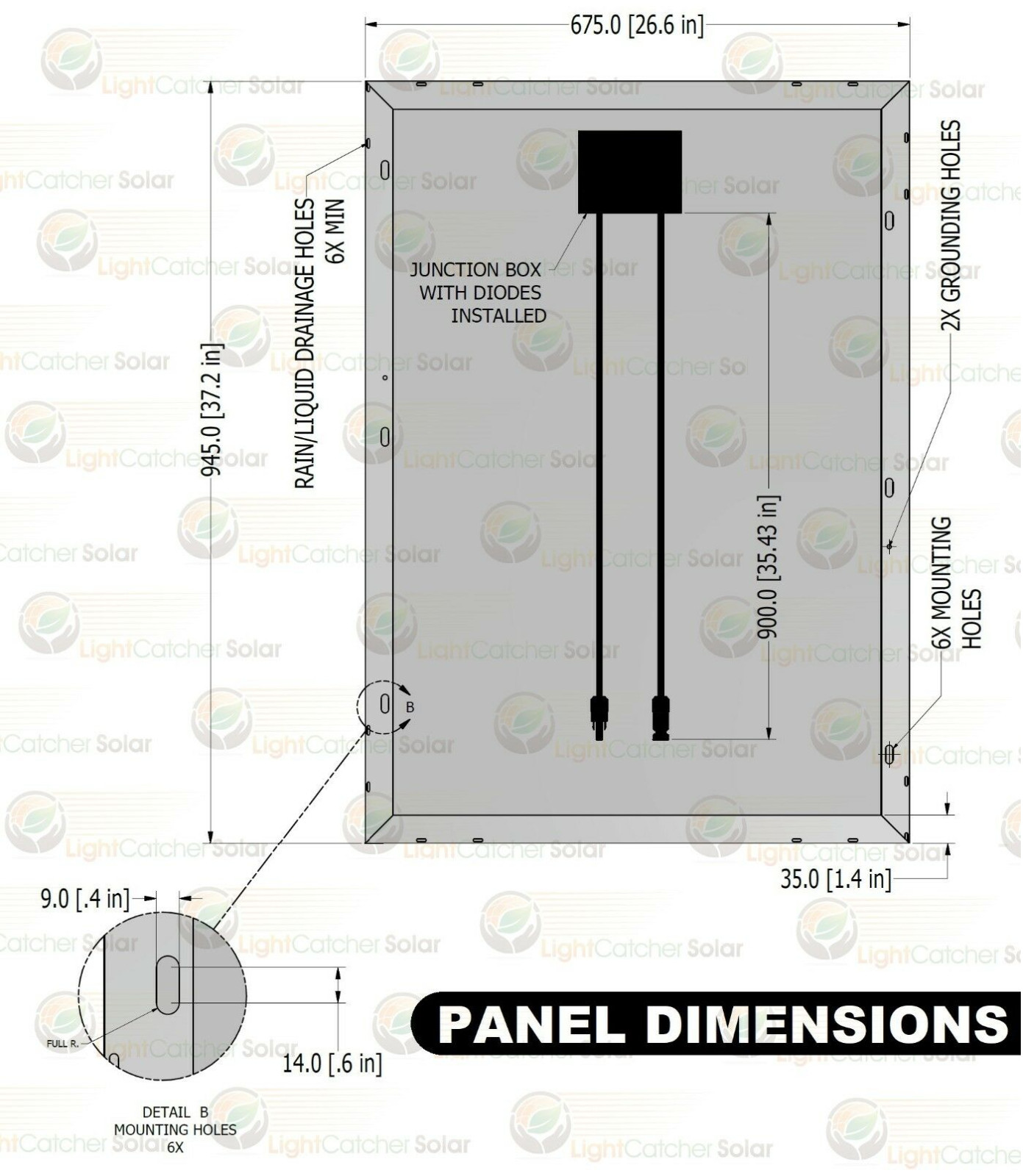 LCS Solar Panel 200 Watts 2pcs 100W Monocrystalline 12 Volt RV Boat Off Grid 24V