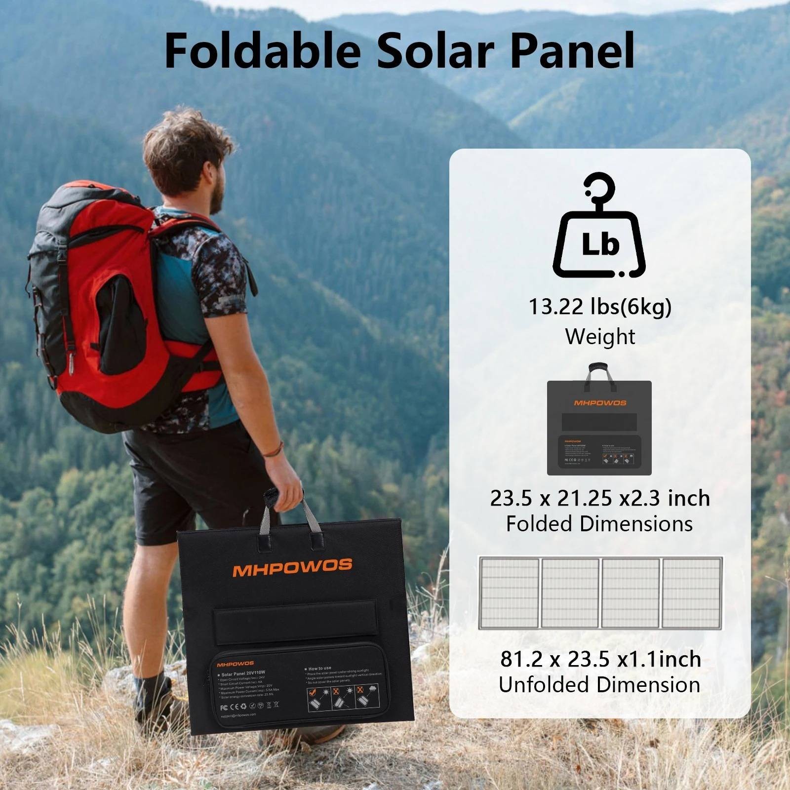 Foldable Solar Panel Kit Power Station RV Camping Patio 40V 220W Solar Charger