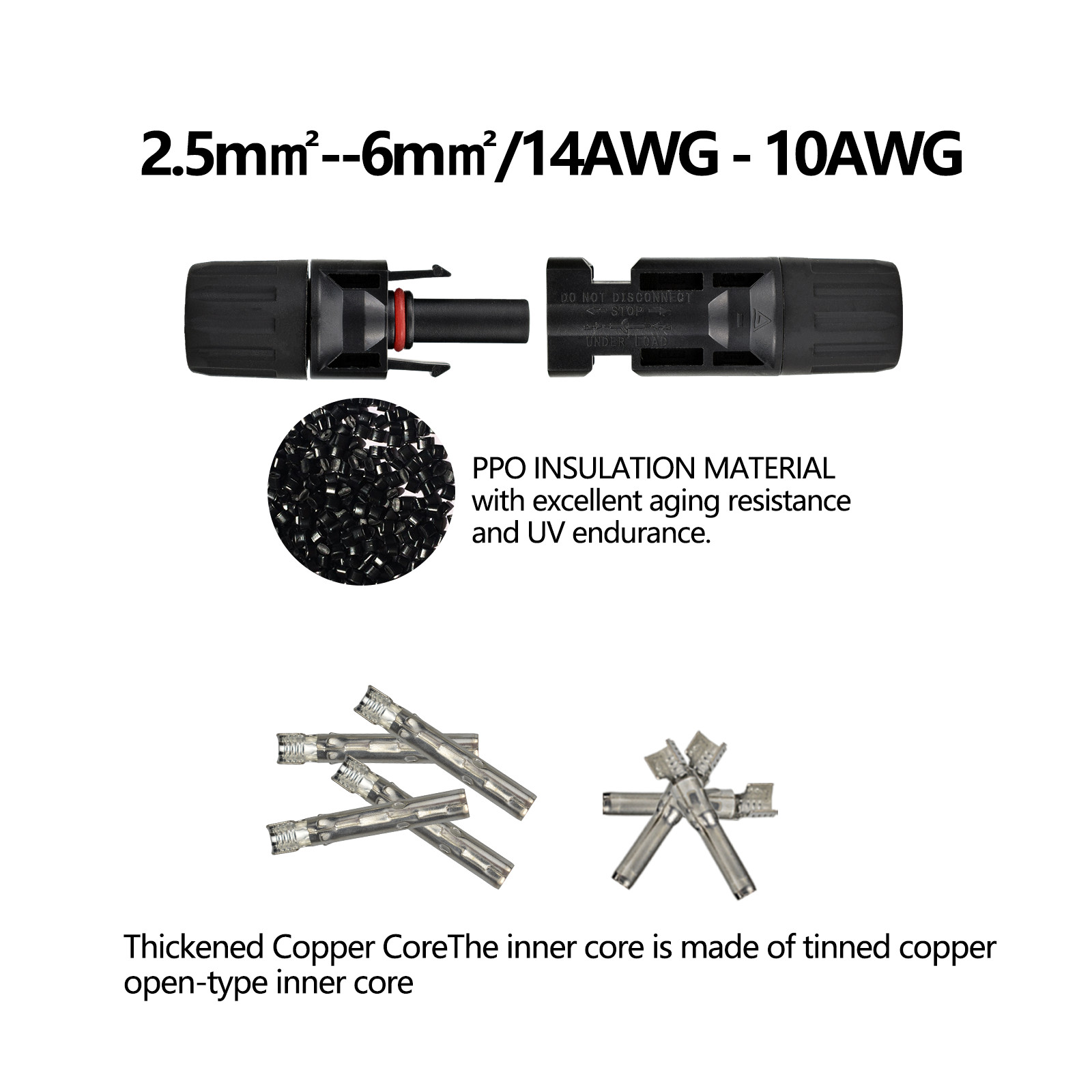 20Pairs 30A Male Female Wire Cable Connector Set Solar Panel Waterproo PV Set