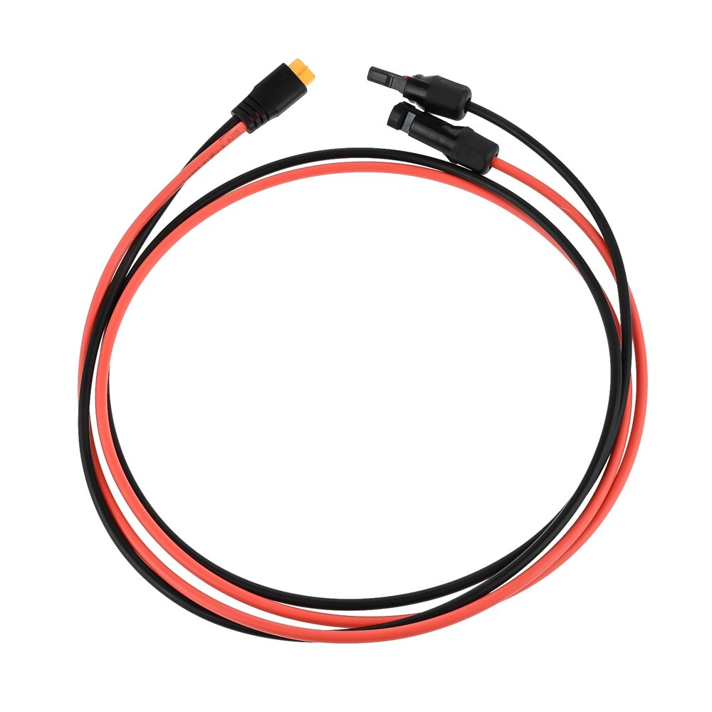 Solar Charge Cable Connector Extension to XT60 Female Adapter 1.5m 12AWG
