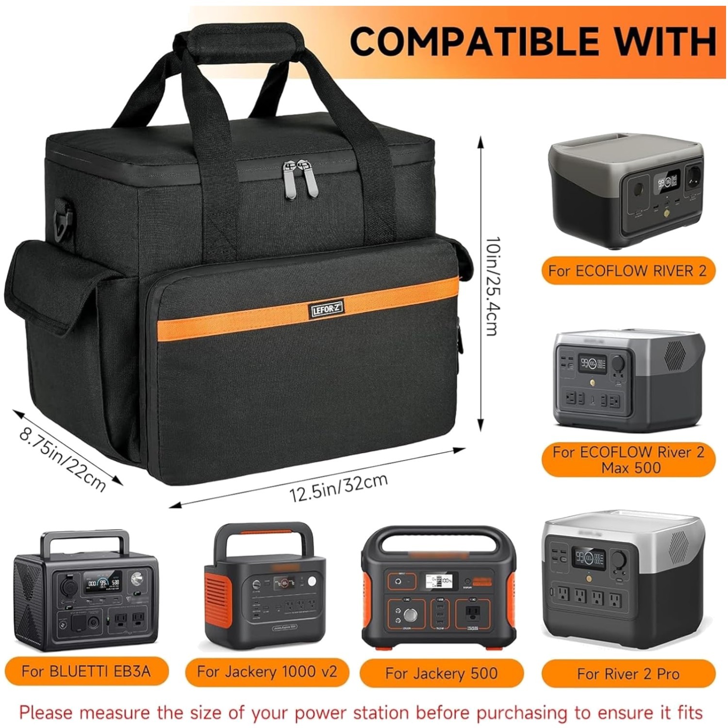 Carrying Case for ECOFLOW River 2 Max – Travel Friendly