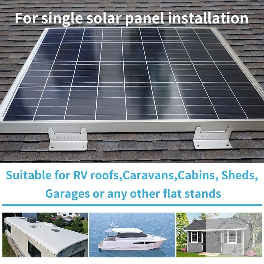 16 Units per Set Solar Panel Mounting Z Brackets, Solar Panel Mounting Brackets