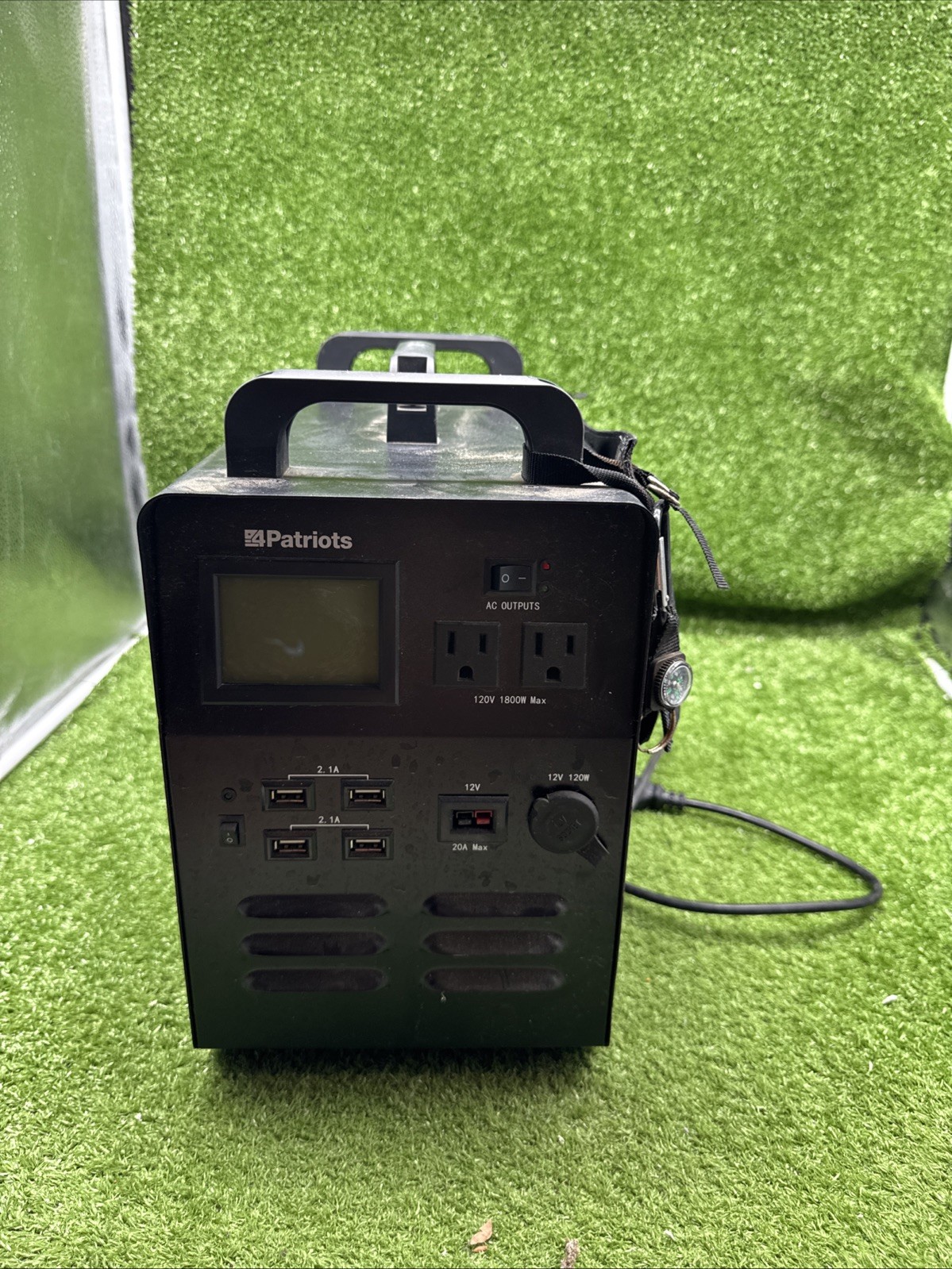 4PATRIOTS 1800w 12V Portable Power Generator ~ Works. s3