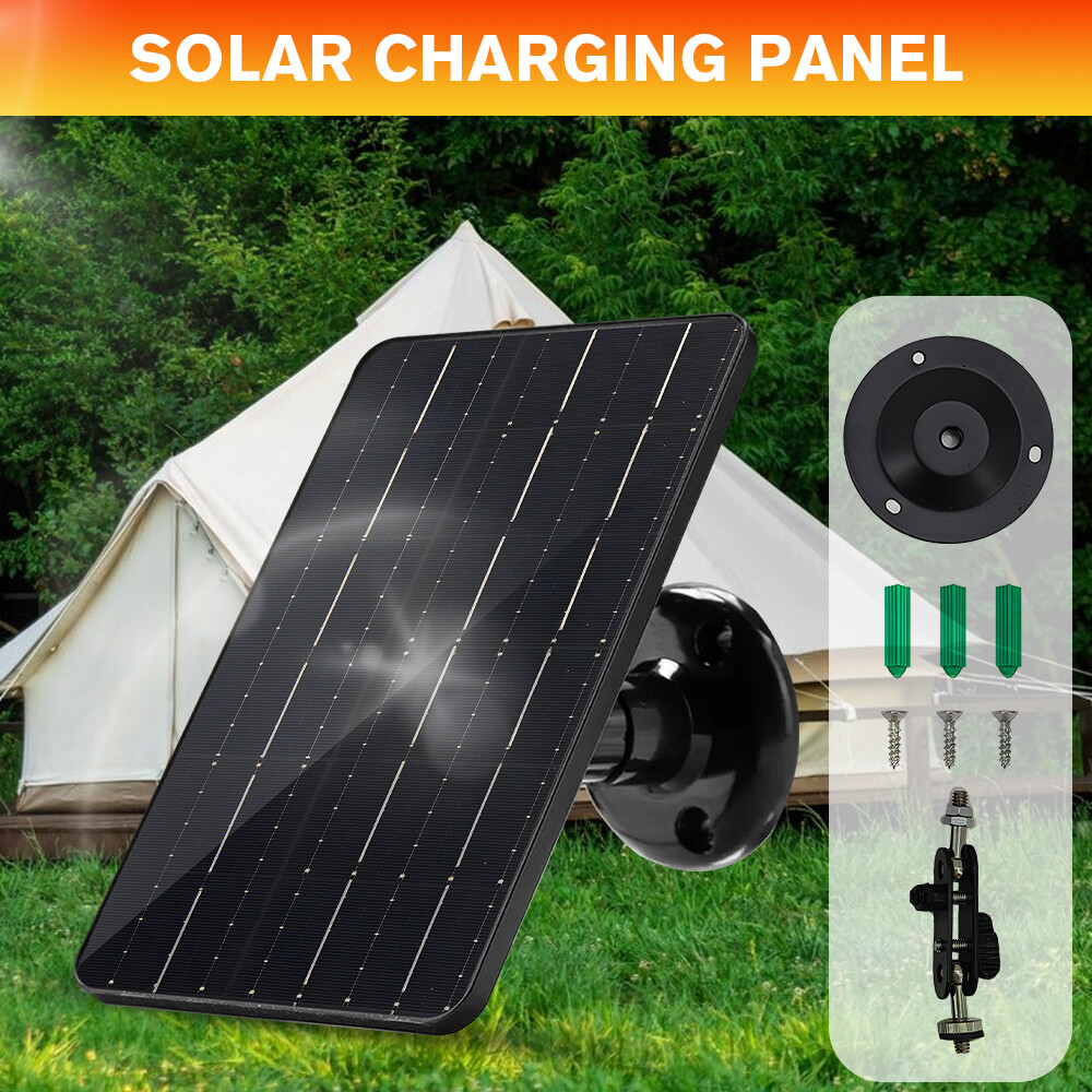 10W Solar Panel for USB Power CCTV Camera Security Cam Battery Charger Outdoor