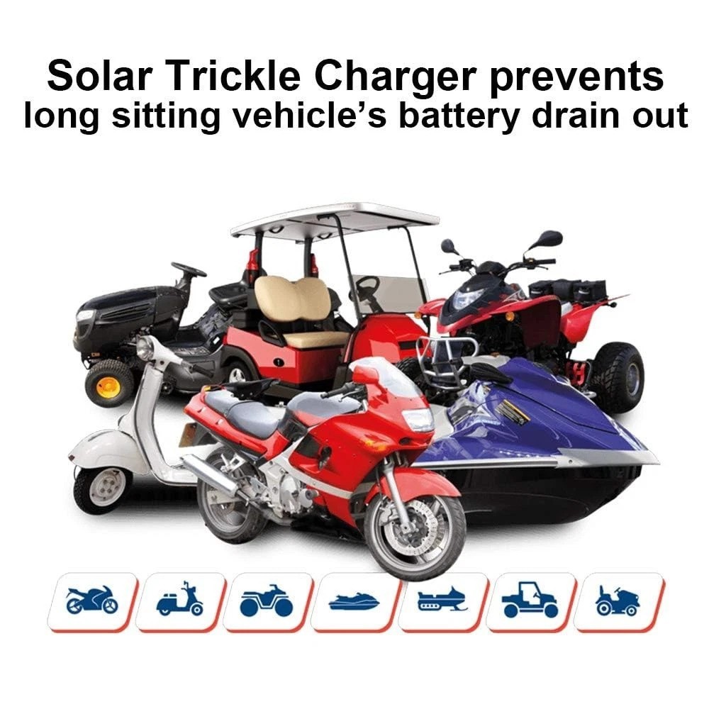 ECO-WORTHY 10W Solar Car Battery Charger Maintainer 12V Waterproof Portable Sola