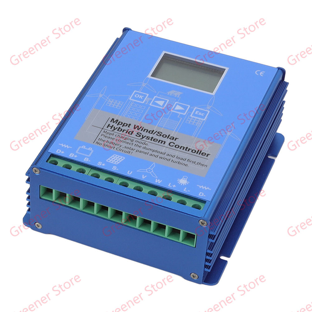 2000W Solar Wind Hybrid MPPT Boost Charge Controller 12V 24V 48V App Bluetooth