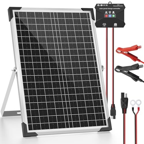 30W 24V Solar Panel Kit, Solar Battery Maintainer with MPPT Charge 30W-24V